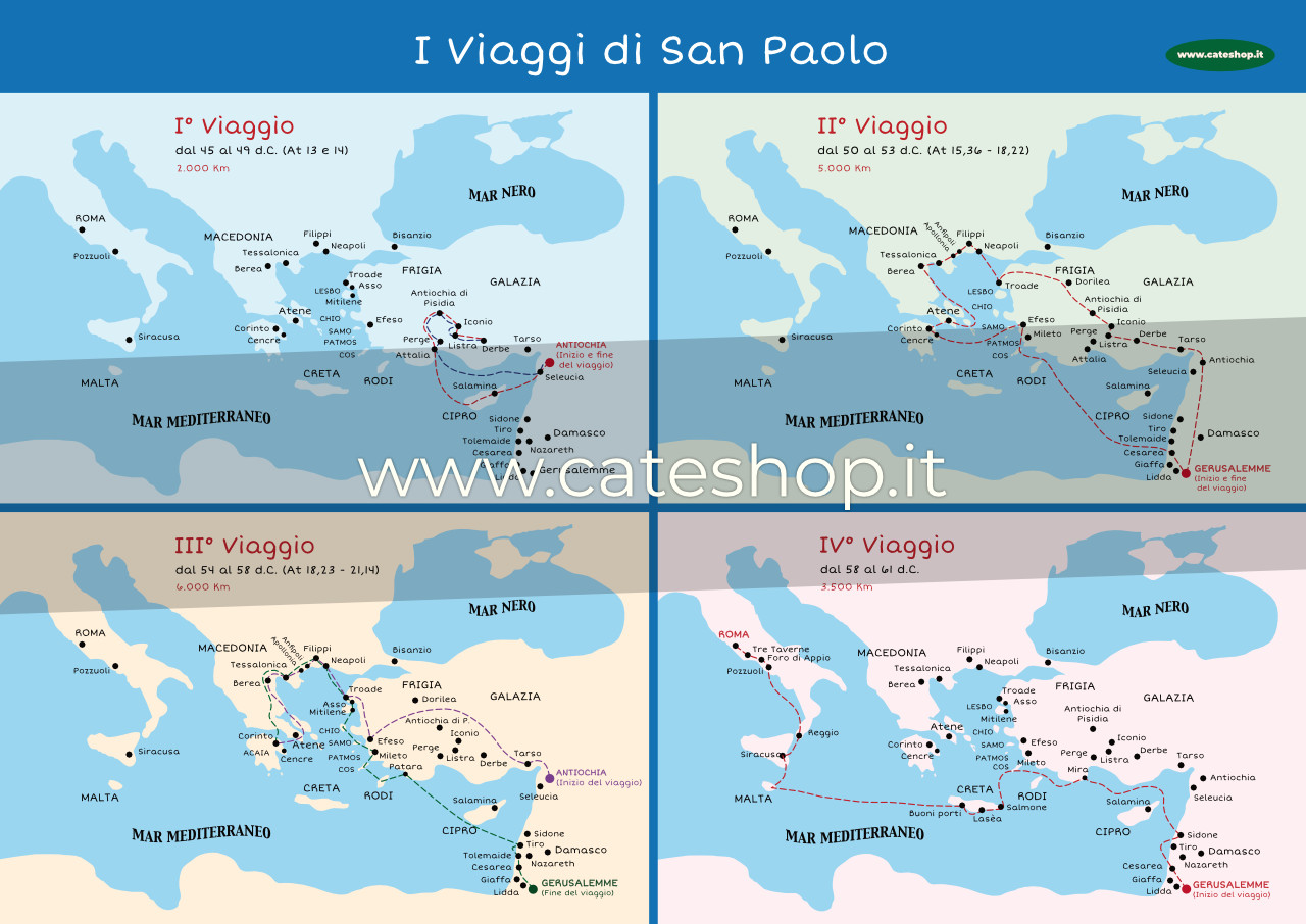 I viaggi di S.Paolo - Strumenti per la Catechesi